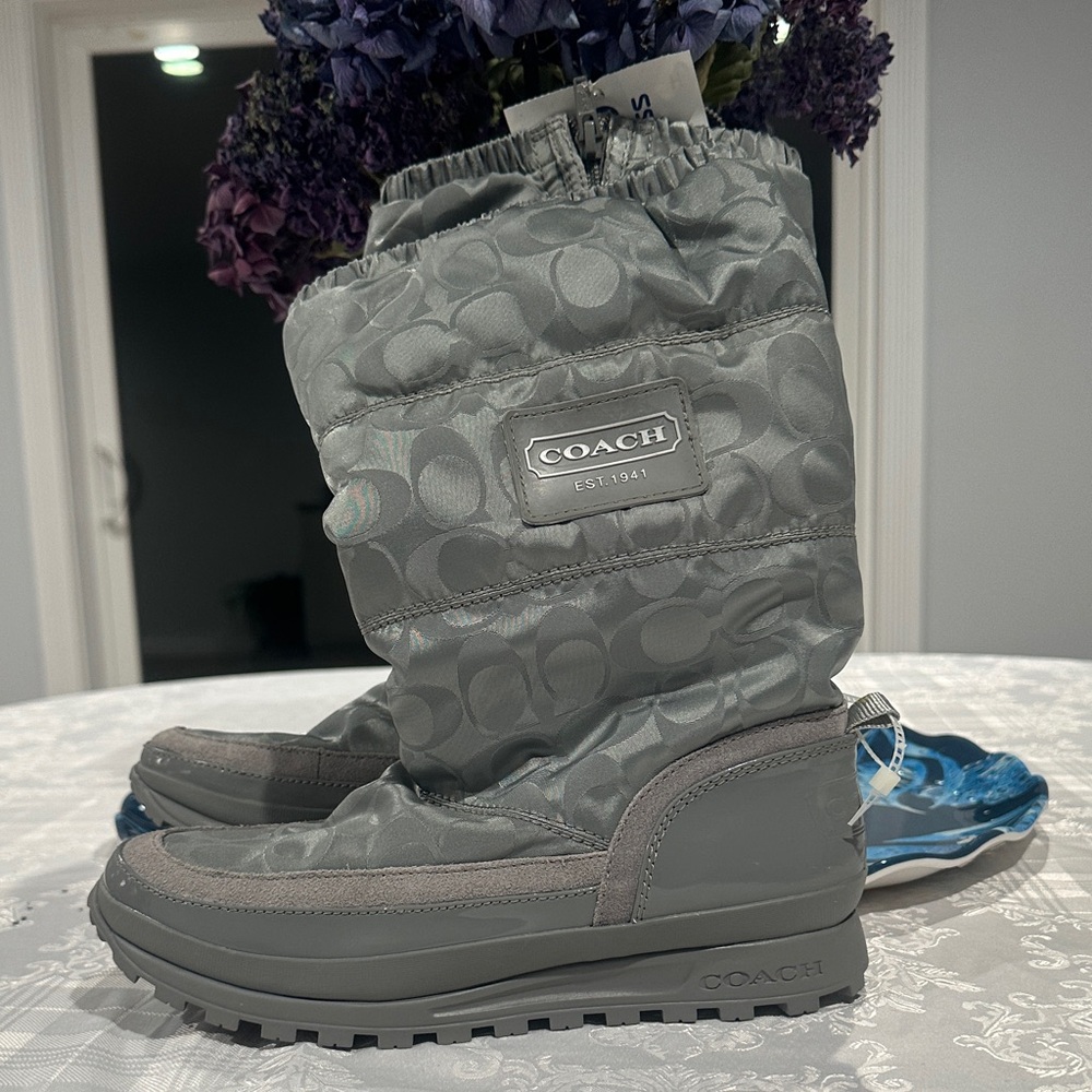 Coach Charcoal Winter & Rain Boots